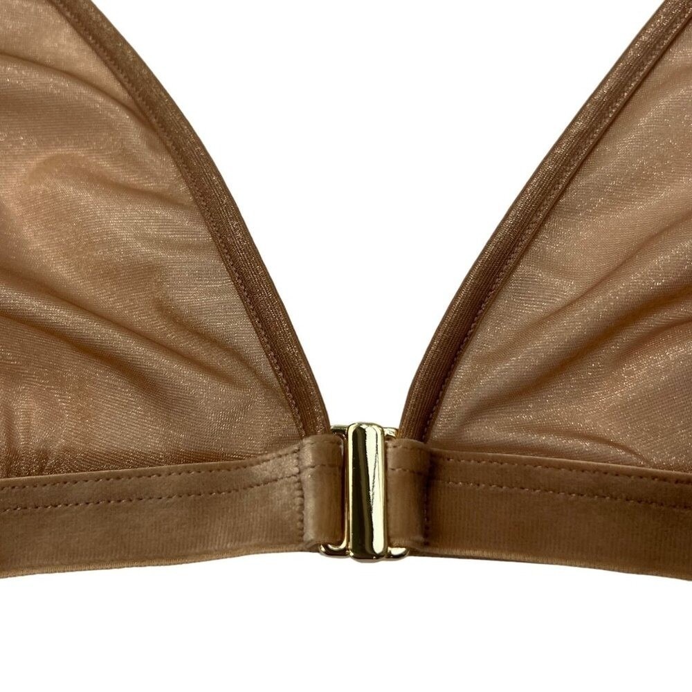 SKIMS Glissenette Triangle Bralette Sienna 3X - Picture 4 of 10